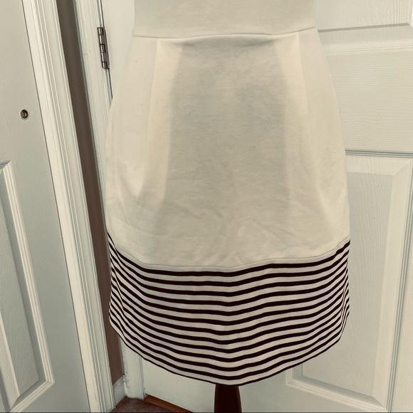 Women's Madewell Verse Striped Stretch Dress With Pockets  Black & Cream… - Picture 4 of 9